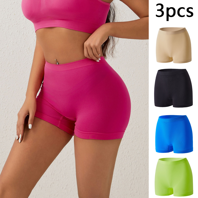 Boyshort Underwear - 3 шт., женские бесшовные короткие трусики