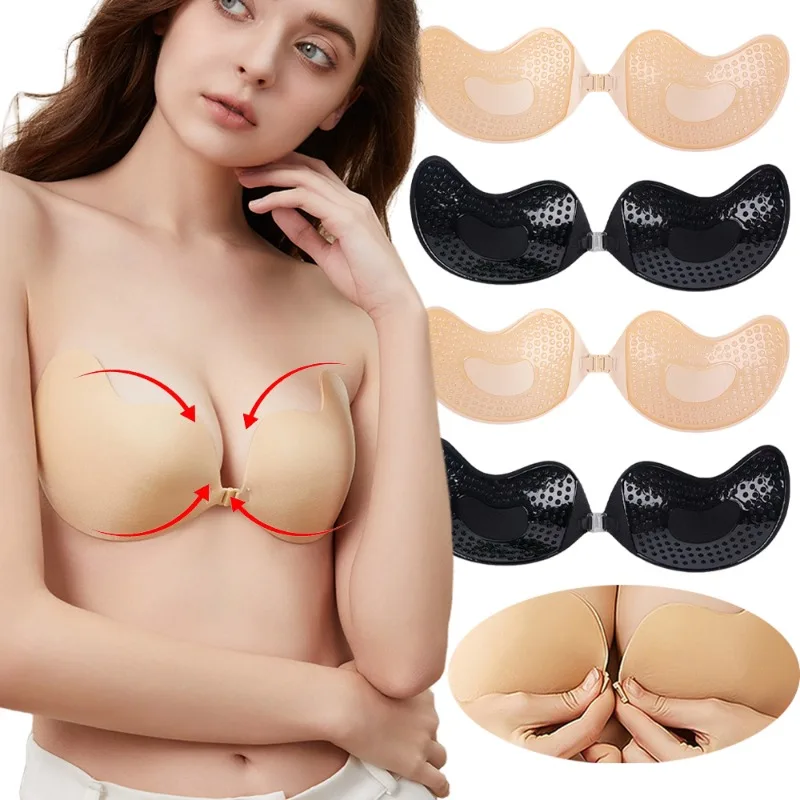 Strapless Bra Backless - 1/2 шт. невидимый бюстгальтер пуш-ап, летний