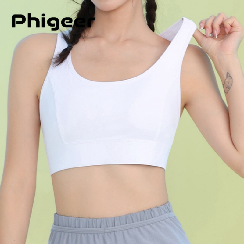 Sports Bra High Impact - PHIGEER женские ударопрочные спортивные бюстгальтеры, летняя