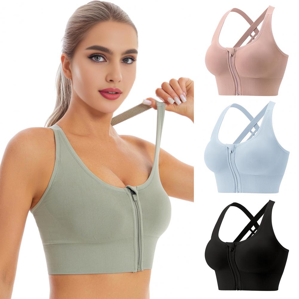 Sports Bra High Impact - Спортивный бюстгальтер с застежкой-молнией спереди, без
