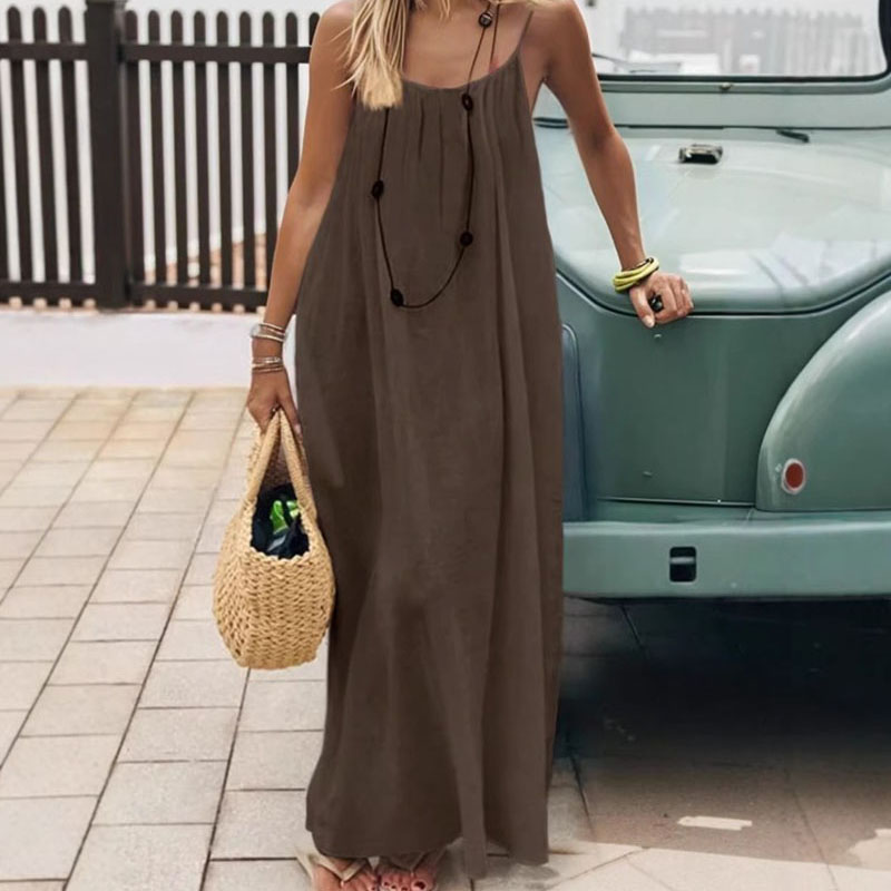 Strapless Bra Backless - Новинка: Женское длинное свободное домашнее платье
