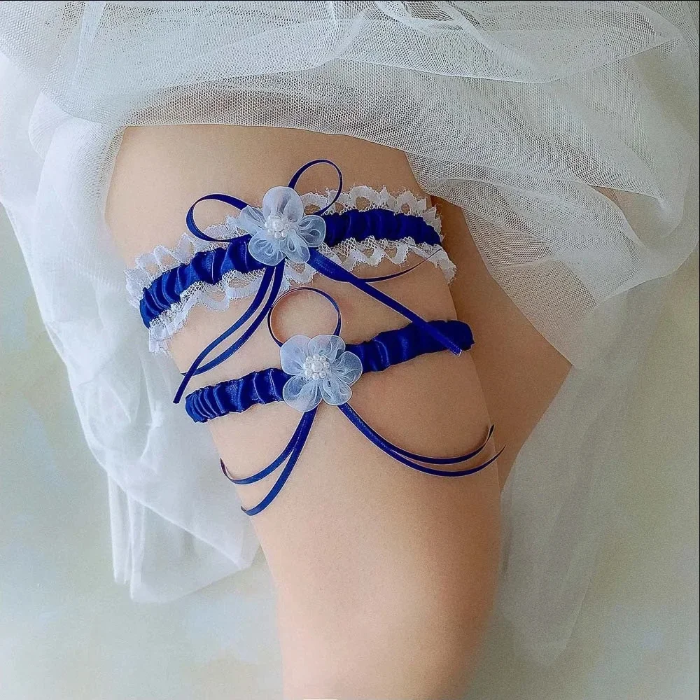 Garter Belt Set - 2 шт./компл. атласная лента, свадебные подвязки,