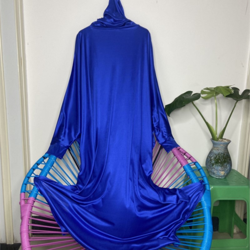 Robe Silk Women - Женское мусульманское платье-макси с капюшоном и