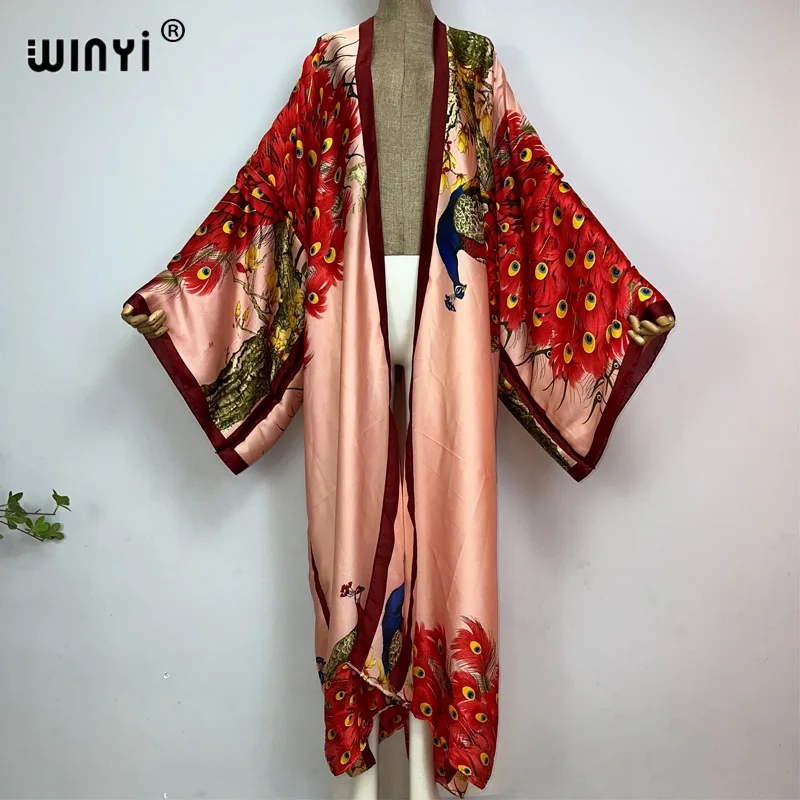 Robe Silk Women - WINYI 2022 Летний женский кардиган, коктейльное