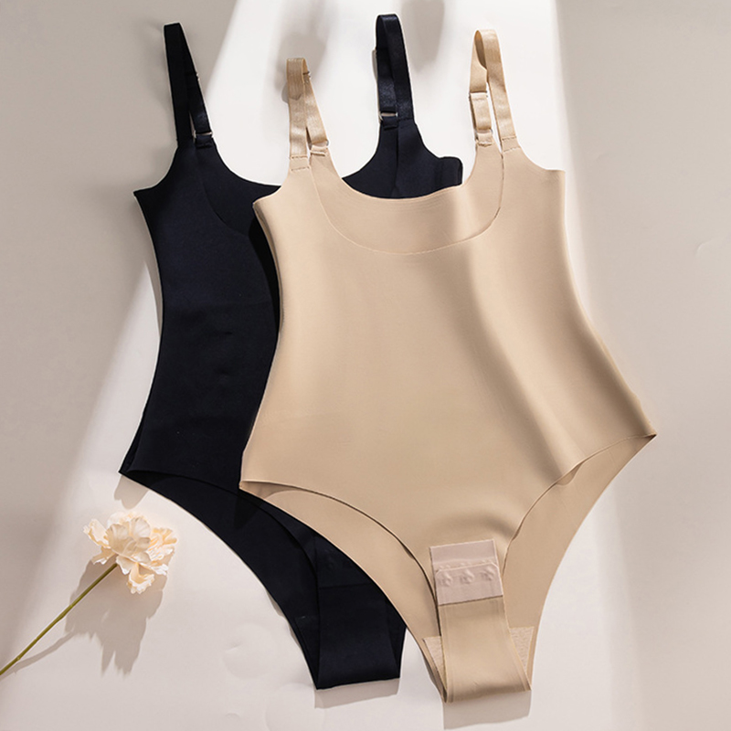 Shapewear Bodysuit Firm - Женское бесшовное корректирующее белье-боди на бретельках,