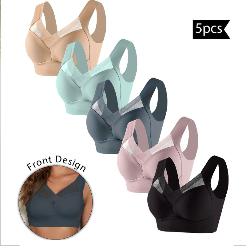 Bralette Wireless Soft - 5 шт. женские спортивные бюстгальтеры с