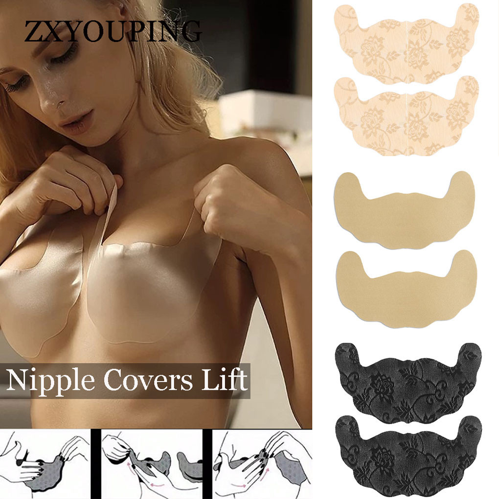 5 пар кружевные накладки на со – обзор и цена Silicone Bra Adhesive