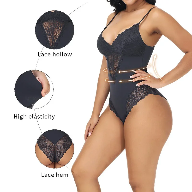 GUUDIA кружевное боди с v-обра – обзор и цена Shapewear Bodysuit Firm