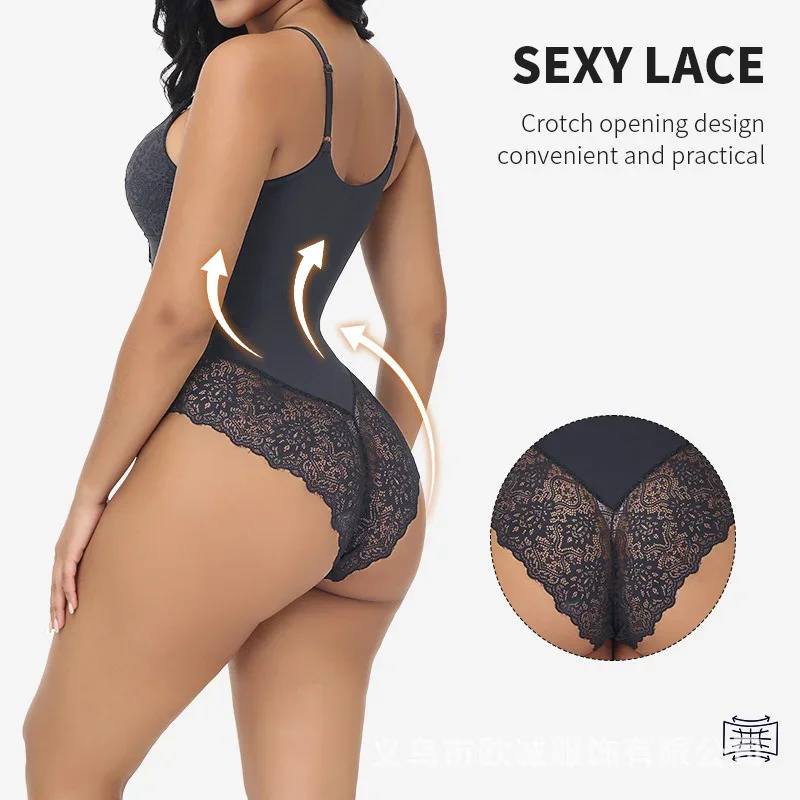 GUUDIA кружевное боди с v-обра – обзор и цена Shapewear Bodysuit Firm