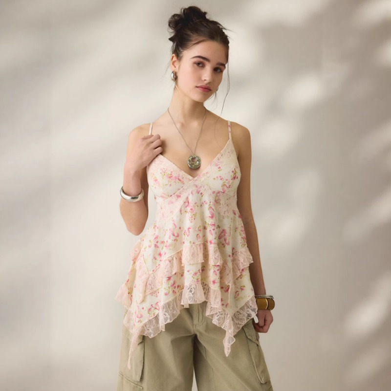 Винтажный шифоновый топ-камизо – обзор и цена Cami Top Lace