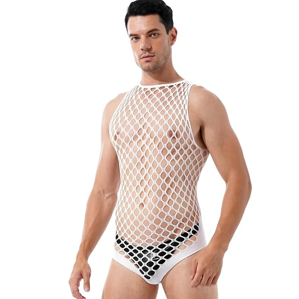 Чулки для геев, мужские фетиш- – обзор и цена Bodystocking Fishnet