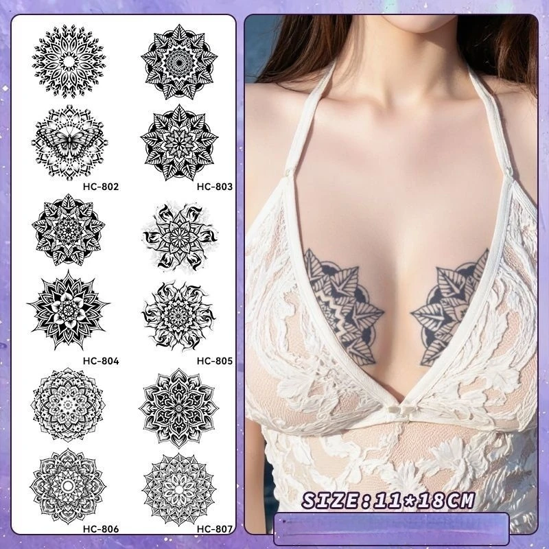 Временные татуировки с травяны – обзор и цена Nipple Cover Pasties